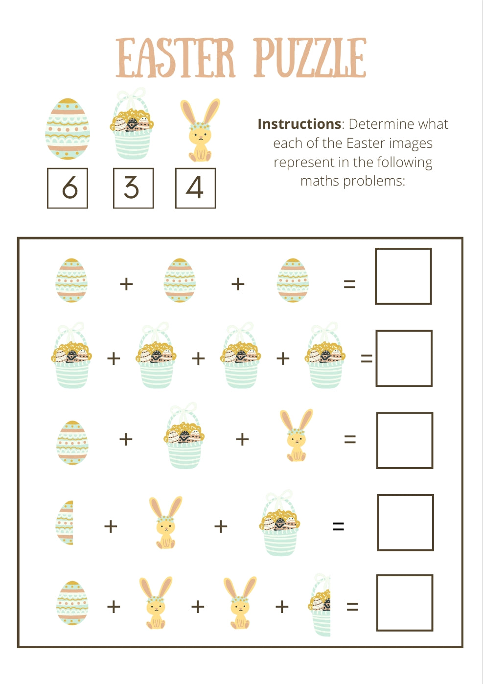 Easter Activity Kids + Easter Coloring Book