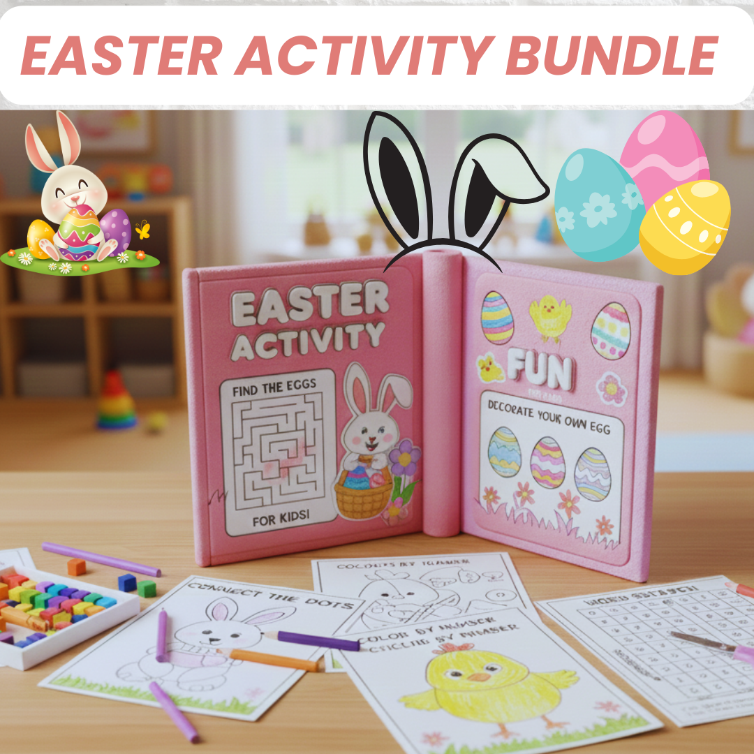 Easter Activity Kids + Easter Coloring Book