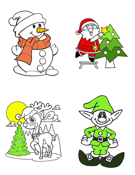 600+ Christmas Coloring Pages