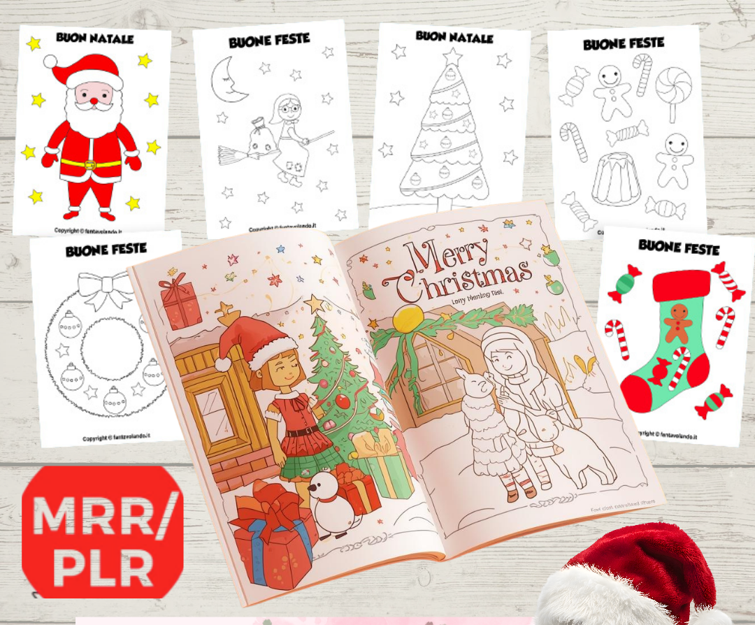 600+ Christmas Coloring Pages PLR/MRR