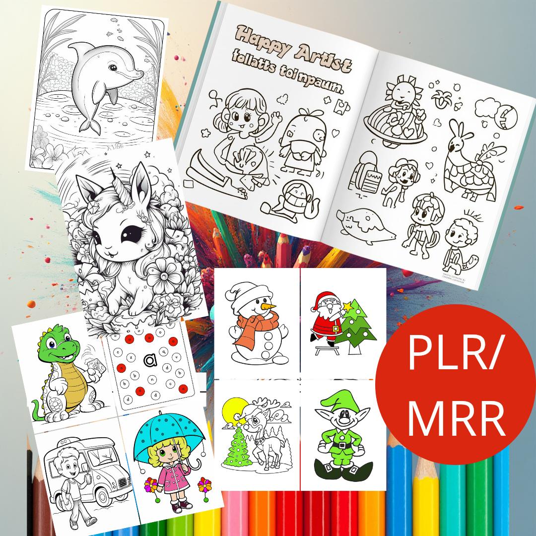 4000+ Printable coloring page for kids PLR/MRR