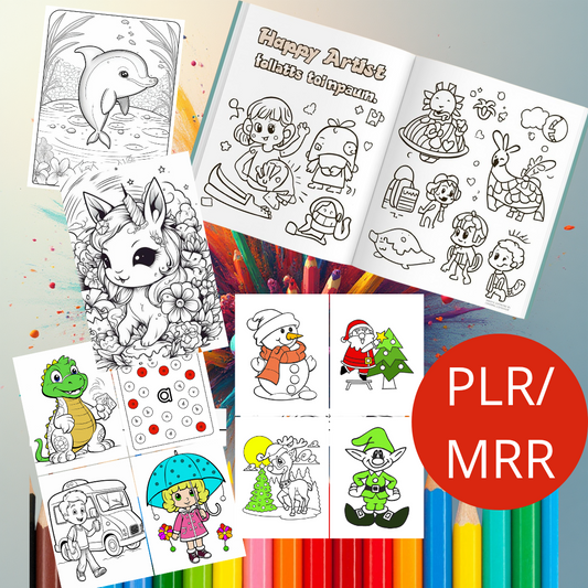 4000+ Printable coloring page for kids PLR/MRR
